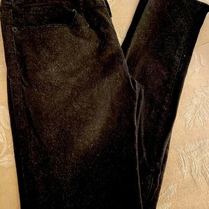 Bullhead Black Denim Jeans - Skinniest- Size 7 Black Glitter